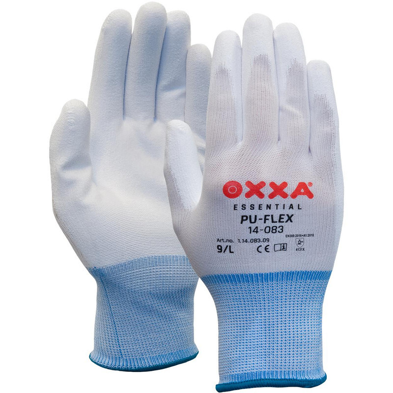 handschoen PU-flex nylon wit            CAT.2, M - OXXA - 8718249004322|_|445.239.3062|_|1.14.083.08