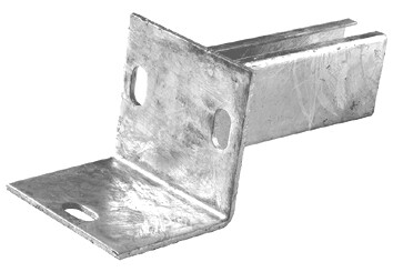 Voetplaat L- uitvoering voor koker      60x40mm therm.verz. - 4481999
