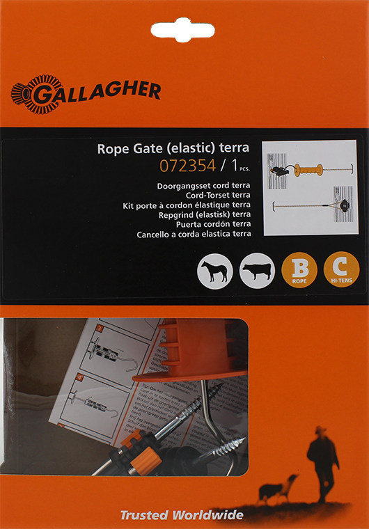 Doorgangsset elastisch cord terra 3/6m | GALLAGHER | 072354 | 072354GAL | 8713235072354