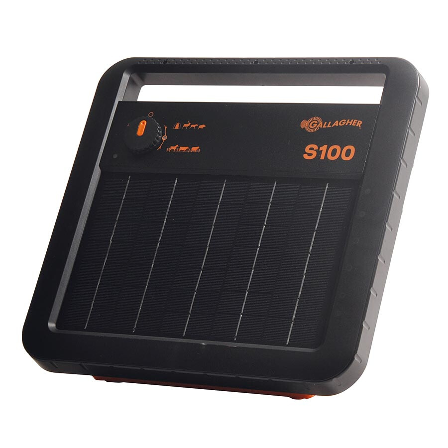 Schrikdraadapparaat + solar S100 incl.  batterij | GALLAGHER | 346304 | 346304GAL | 9414701346304