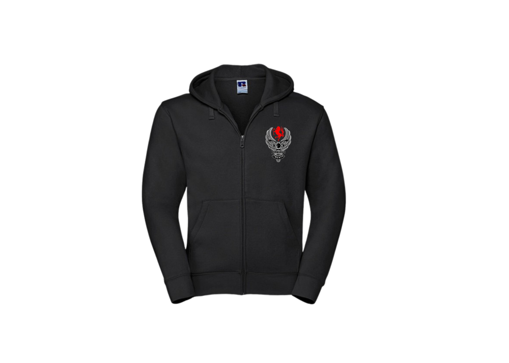 Harley men zipped hood black maat M - Harleyzippedhood-M