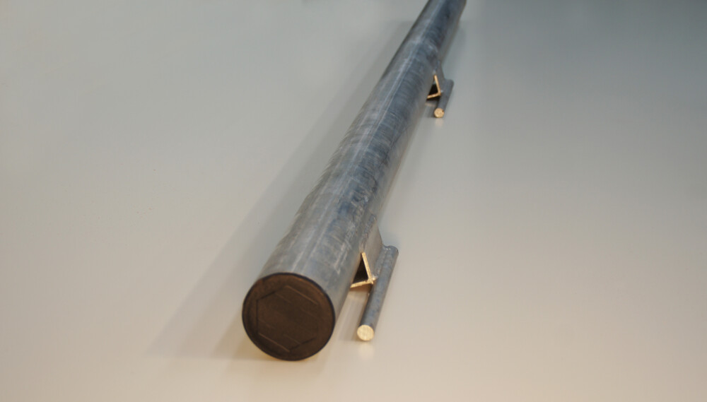 Sluitpaal voor weidehek 2 1/2 3,6 x      2000mm incl. sluitwerk | 1012345021533