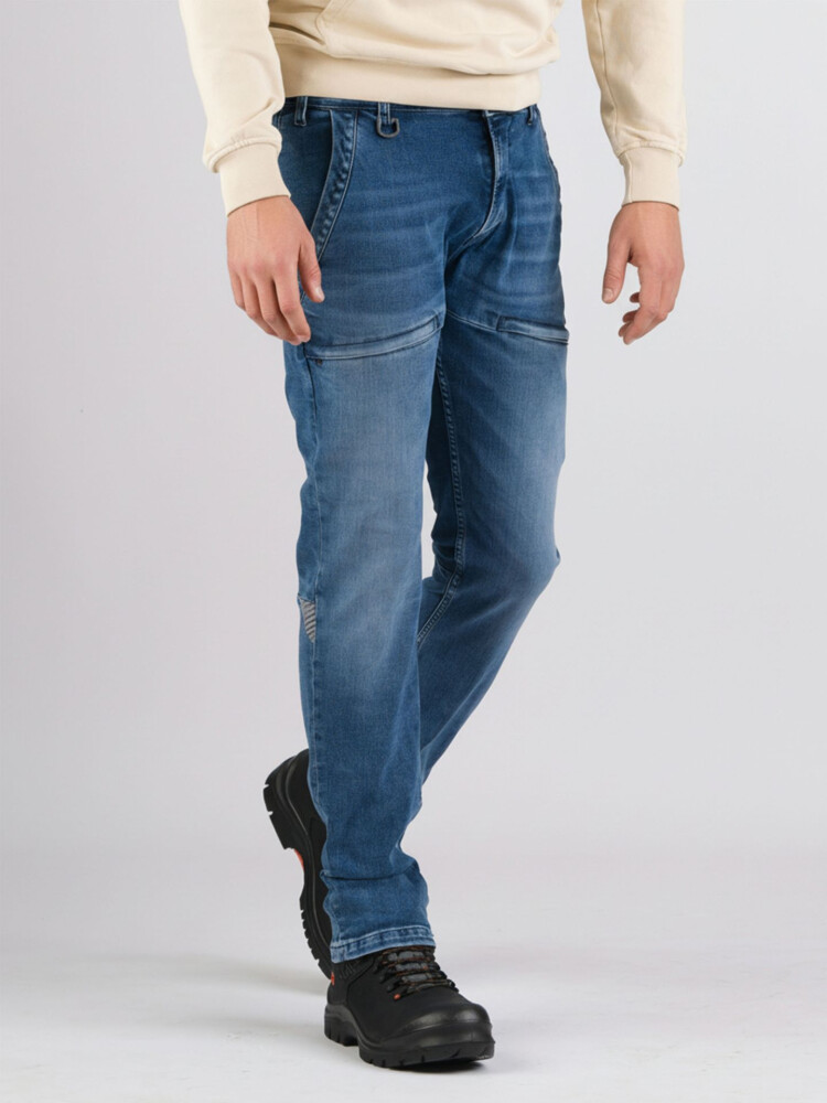 Men-Puma Workwear W07-Medium Blue Denim Used-Workwear Fit-W34-L36 - 247Jeans - 6095422566511|_|N603W07008-W34-L36