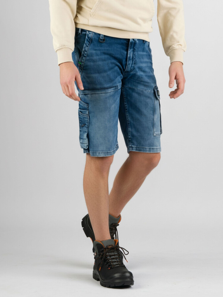 Men-Jaguar Short Workwear W87-Medium    Blue Denim Used-Workwear Fit-W40-L11 - 247Jeans - 6095425860883|_|N651W87008-W40-L11