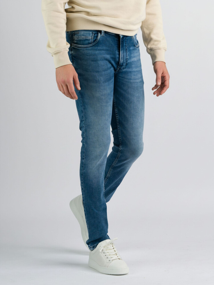 Men-Palm Skinny SK74-Medium Blue Denim  Used-Skinny Fit-W33-L38 - 247Jeans - 7439641154149|_|N314SK74008-W33-L38