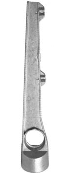 Alu-Puntdraadkop Recht 60 mm 2-Draads - 1012345011282|_|0126042