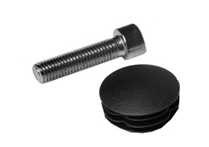 Rvs Inbusbout, T.B.V. Eind/Hoekpaal +   Lensdop - 1012345011916|_|0157002