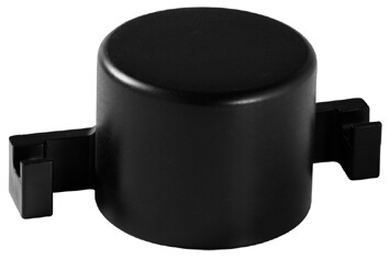 Paalkap Om 60 mm Met Dsm-Haak Nylon     Zwart - 1012345012630|_|0206000