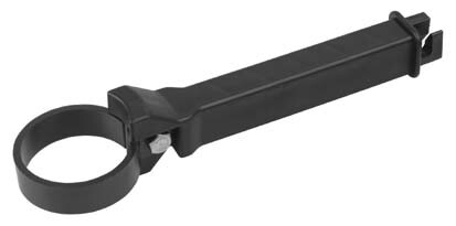 Afstandisolator 60mm kunsts. zwart + RVS bout/moer M8 - 1012345012968|_|4485160