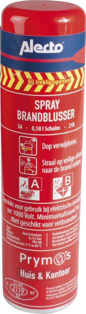 Prymos brandblusser spray               universeel huis en kantoor - 4260206710073|_|8406