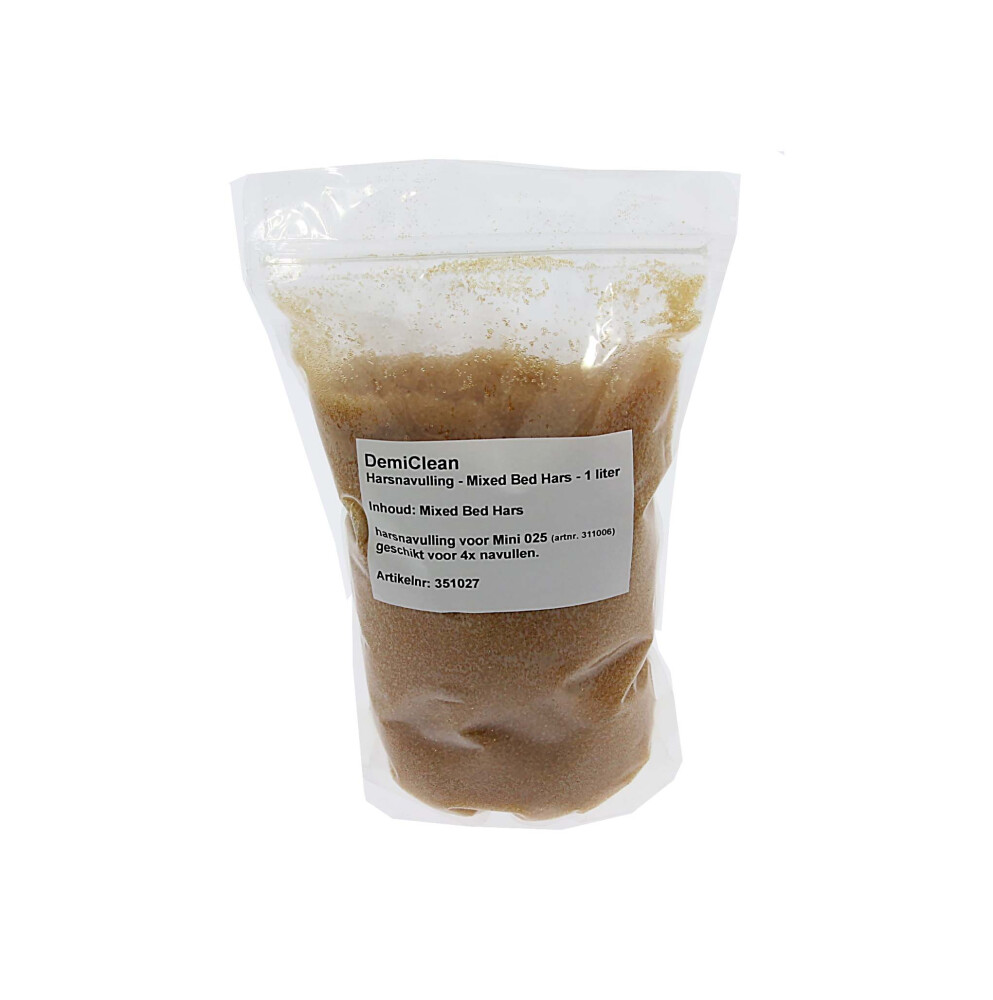 Harsnavuling - Mixed Bed Hars - 1 liter (voor Mini 025 - geschikt voor 4x navull - 6150700934915|_|351027|_|osmose