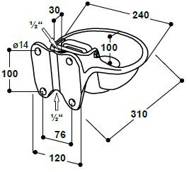 Drinkbak model 115 | Suevia | 4025338000382 | 0660115 | SU1000115 | 330SU1000115 | 100.0115