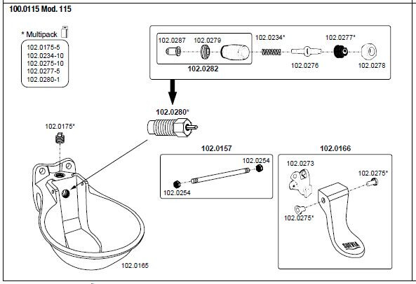Drinkbak model 115 | Suevia | 4025338000382 | 0660115 | SU1000115 | 330SU1000115 | 100.0115