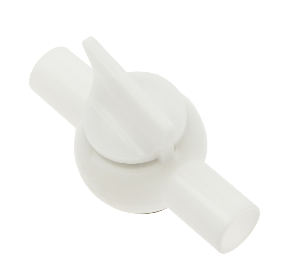 Tweewegkraan wit 19mm - B 07050