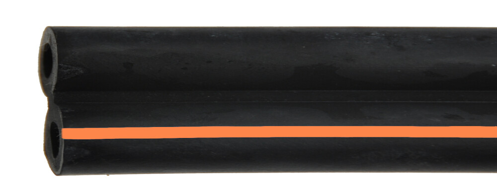 Pulsatieslang dubbel 7.3x13.3mm oranje - D 45300