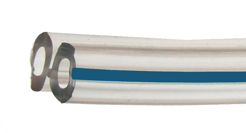 Pulsatieslang dubbel nylon blauw 7x13mm - D 48950