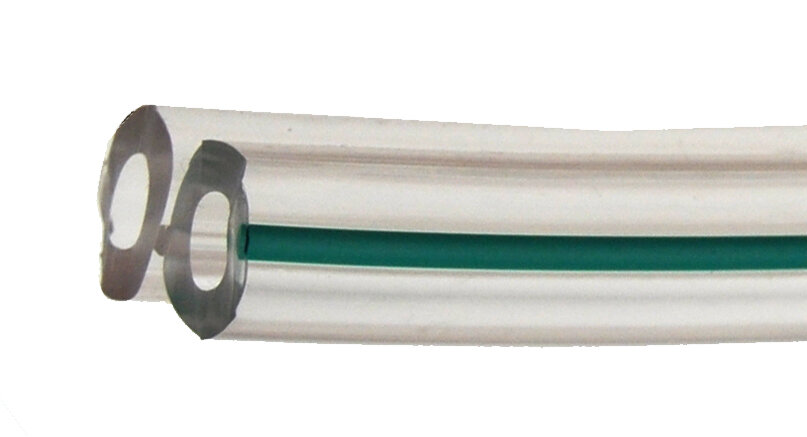Pulsatieslang dubbel nylon groen 7x13mm - D 48960