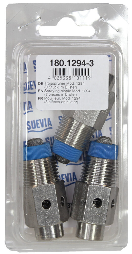 Sproeinippel 2 gats inox - Suevia - 4025338048599|_|SU1801294|_|180.1294