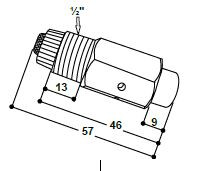 Sproeinippel 2 gats inox - Suevia - 4025338048599|_|SU1801294|_|180.1294