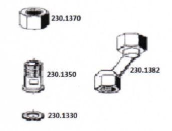 Brouwers S-bocht koppeling 1/2'' - 230.1382