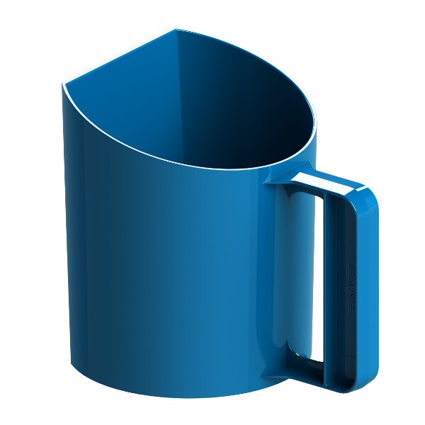 Meelschep-/ voerschep 1kg (bek ermodel) - BLAUW - 8717233010615|_|694-B