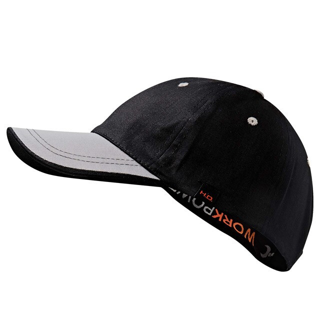 Werk- /BaseballCap, zwart, gri jze klep - 4031973082379|_|8976
