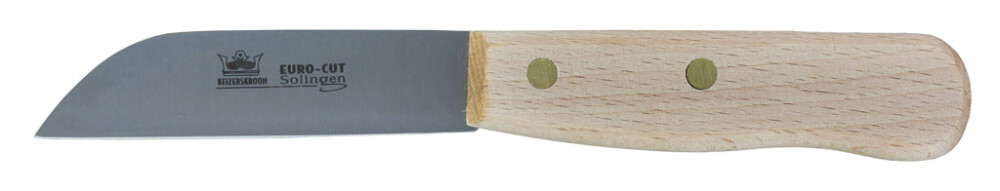 Brood- / groentemes 10cm, hout en       handvat - 8715397001791|_|960115