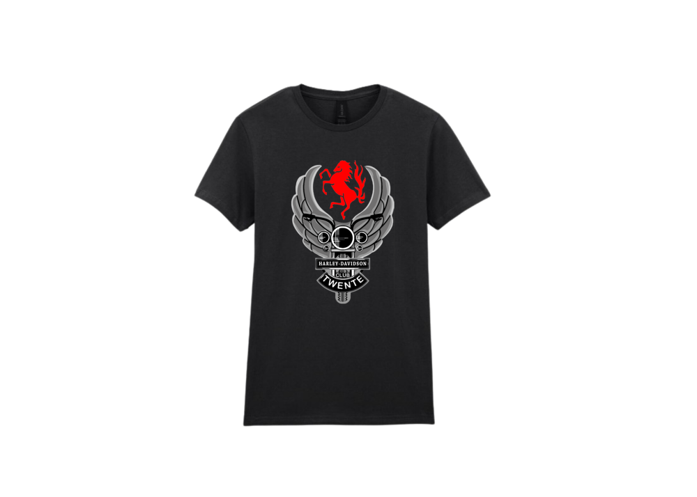 Harley adult t-shirt black maat S - HarleyadultT-shirt-S