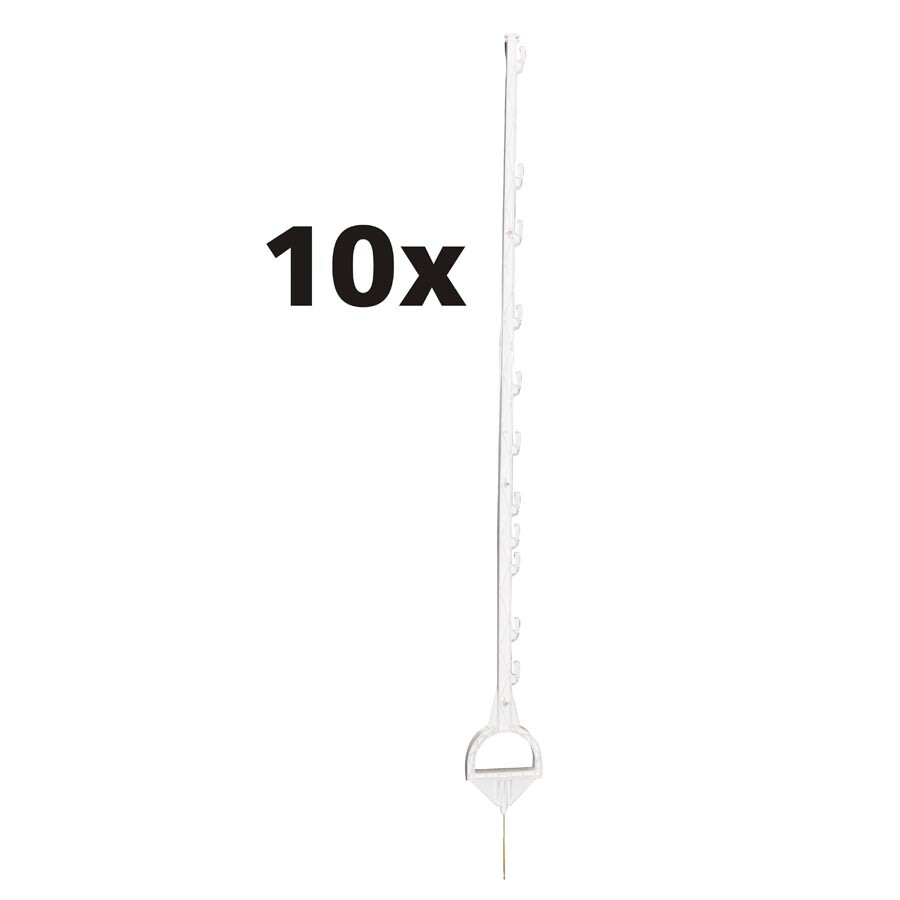 Duopack stijgbeugelpaal 1,55m wit (2x5) - GALLAGHER - 8713235061303|_|061303GAL|_|061303
