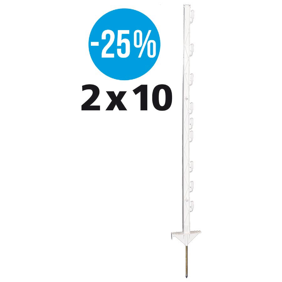Duopack Vario paal wit 1,00m (2x10) | GALLAGHER | 069330GAL | 069330 | 8713235069330