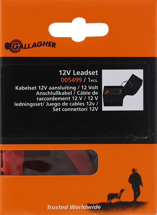 12V Accu kabelset voor 9V apparaten - GALLAGHER - 8713235005499|_|005499GAL|_|005499