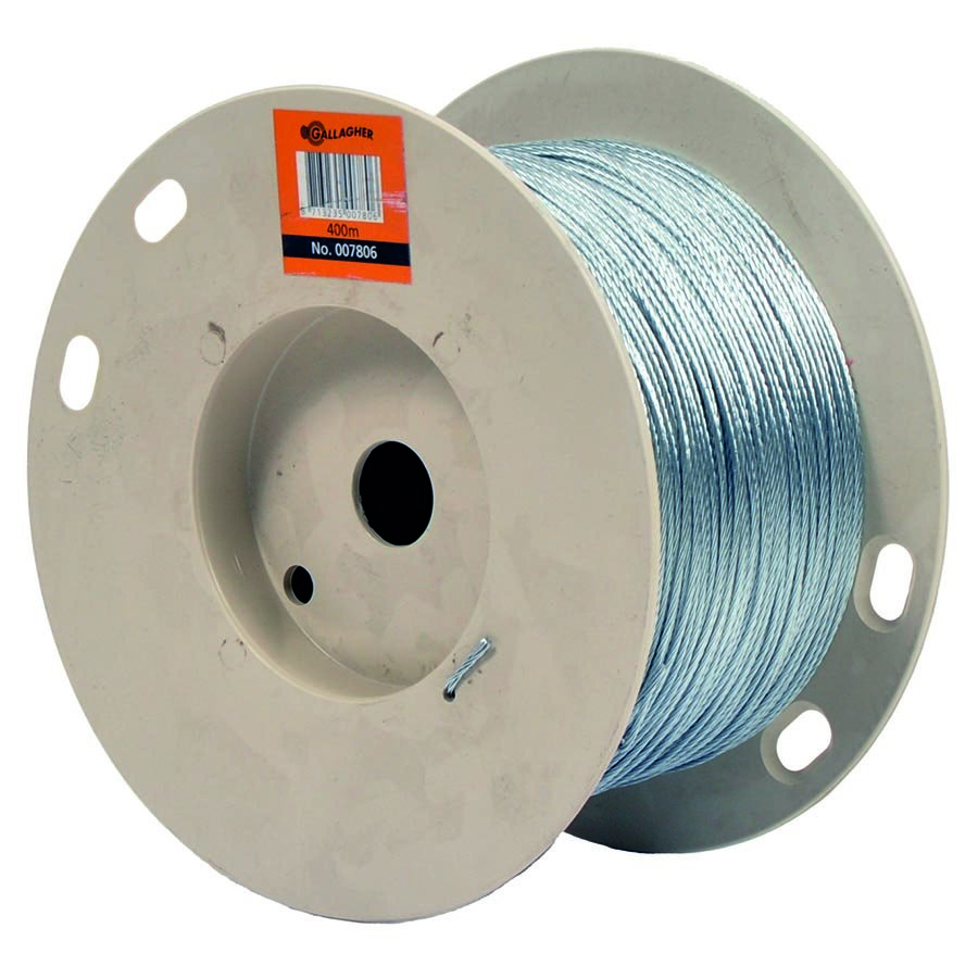 Getwijnd staaldraad 2,0mm - 6kg - 400m - GALLAGHER - 8713235007806|_|007806GAL|_|007806