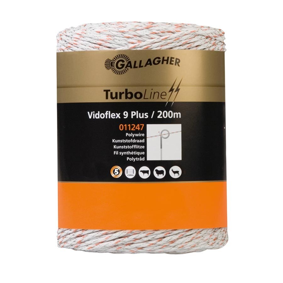 Vidoflex 9 TurboLine Plus wit 200m - GALLAGHER - 8713235011247|_|011247GAL|_|011247