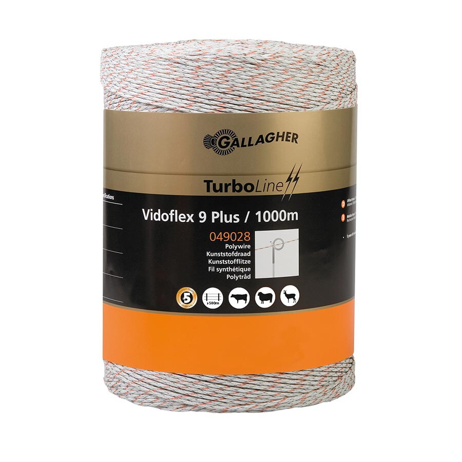 Vidoflex 9 TurboLine Plus wit 1000m - GALLAGHER - 8713235049028|_|049028GAL|_|049028