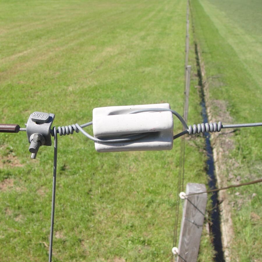 Porseleinen rol hoekisolator wit 60stuks - GALLAGHER - 8713235053506|_|053506GAL|_|053506