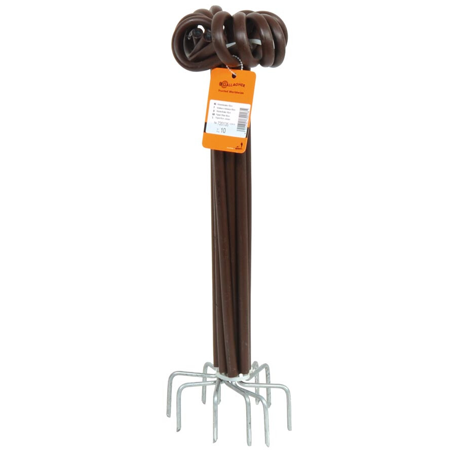 Afstandisolator krulstaart hout 40cm    terra 10stuks - GALLAGHER - 9414701720135|_|720135GAL|_|720135