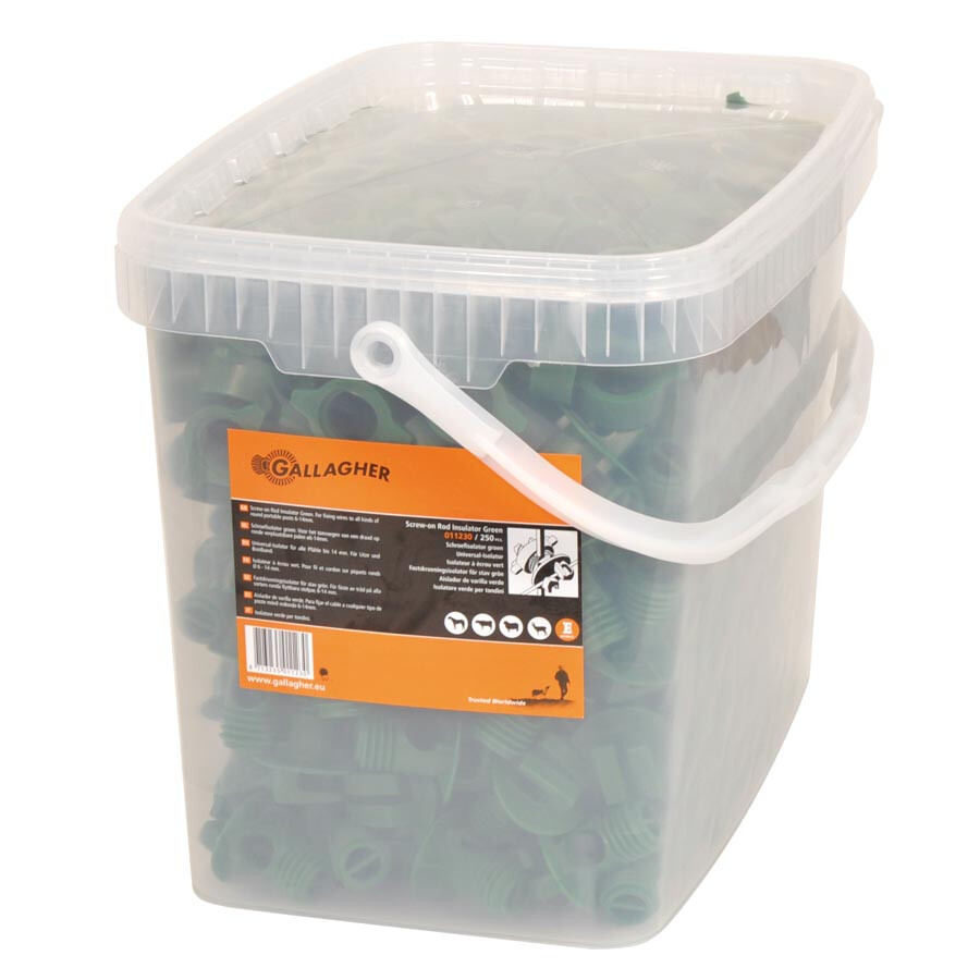 Schroefisolator groen 6/14mm 250stuks - GALLAGHER - 8713235011230|_|011230