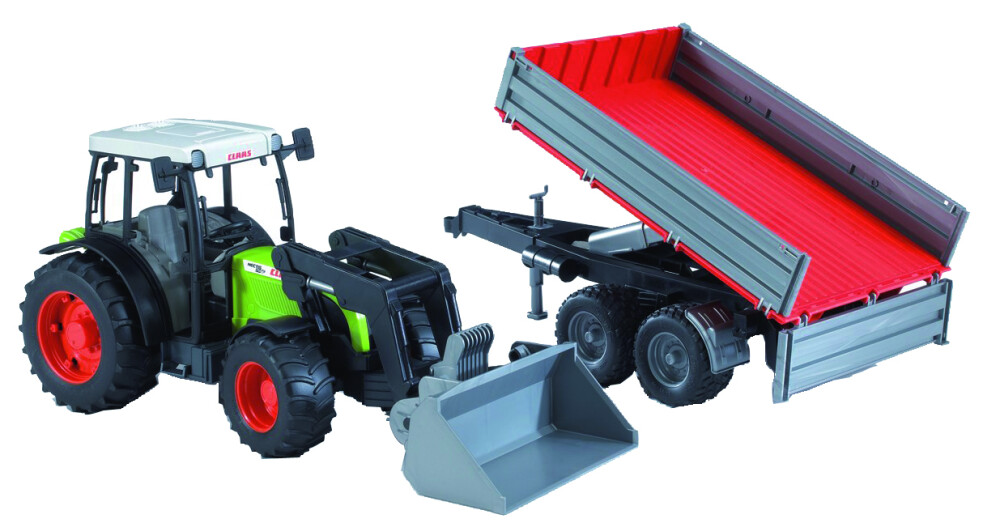 Claas Nectis 267 F met voorlader en     trailer - BRUDER - 4001702021122|_|U02112|_|60002112|_|021122