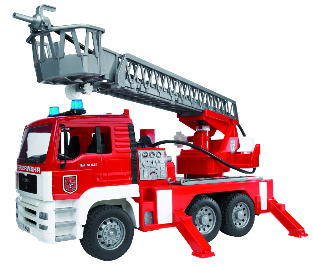MAN brandweerwagen+ladder               waterpomp&licht&geluid - BRUDER - 4001702027711|_|U02771|_|60002771|_|027711