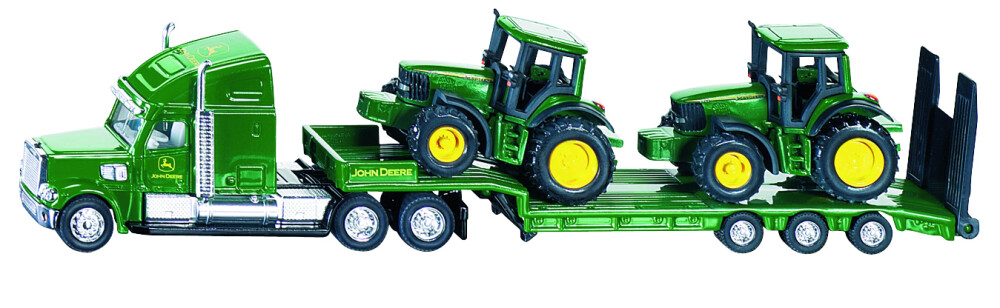 Dieplader met John Deere tractoren - SIKU - 4006874018376|_|S01837|_|6001837|_|018376