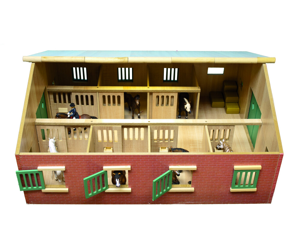 Paardenstal 72,5x60x37,5cm - KIDSGLOBE - 8713219259252|_|610595|_|600KG610595|_|259252