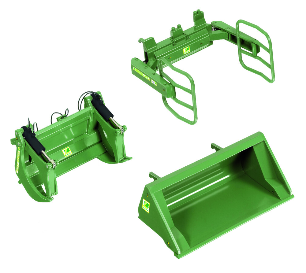Accessoireset voorlader-setA Bressel &  Lade groen - WIKING - 4006874073832|_|073832