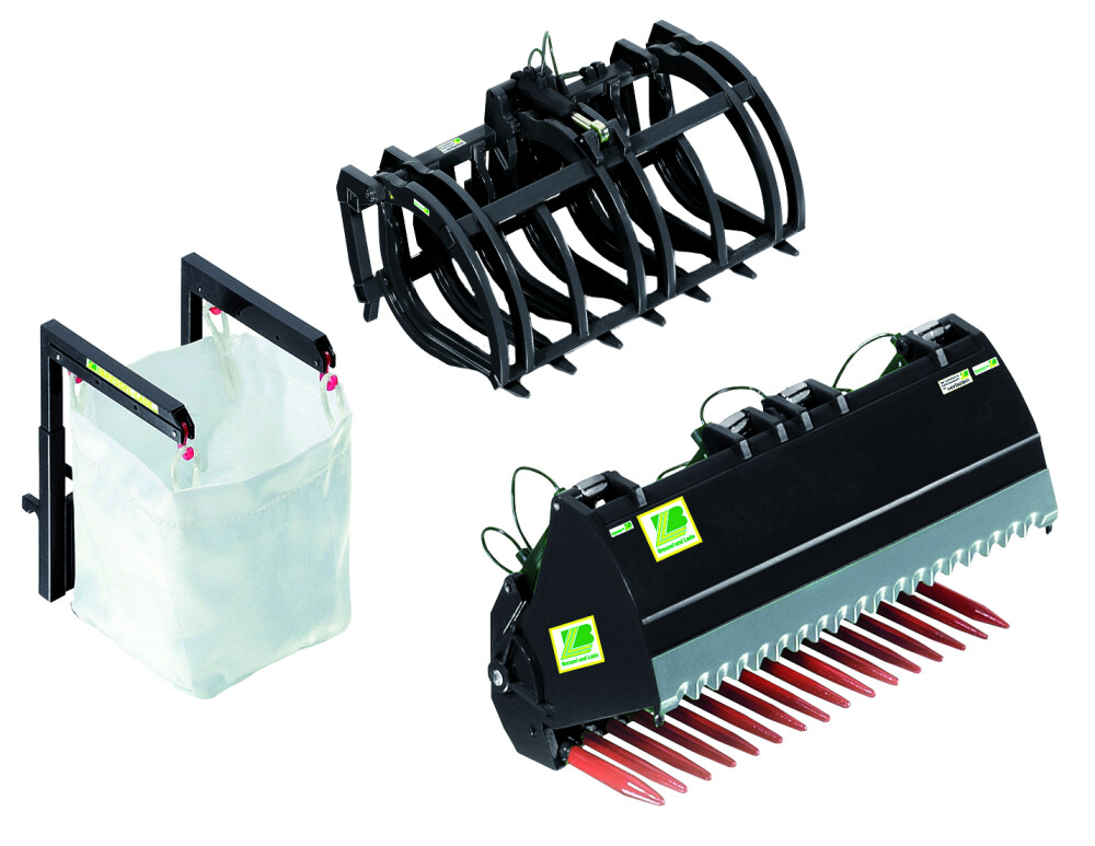 Accessoireset voorlader Set B zwart 1:32 - WIKING - 4006874073863|_|073863
