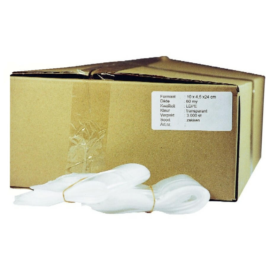 Plastic zakken 007 24x7x60 500 | 24760