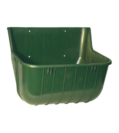 Voerbak kunststof breed, groen 15L - 4018653320587|_|20045