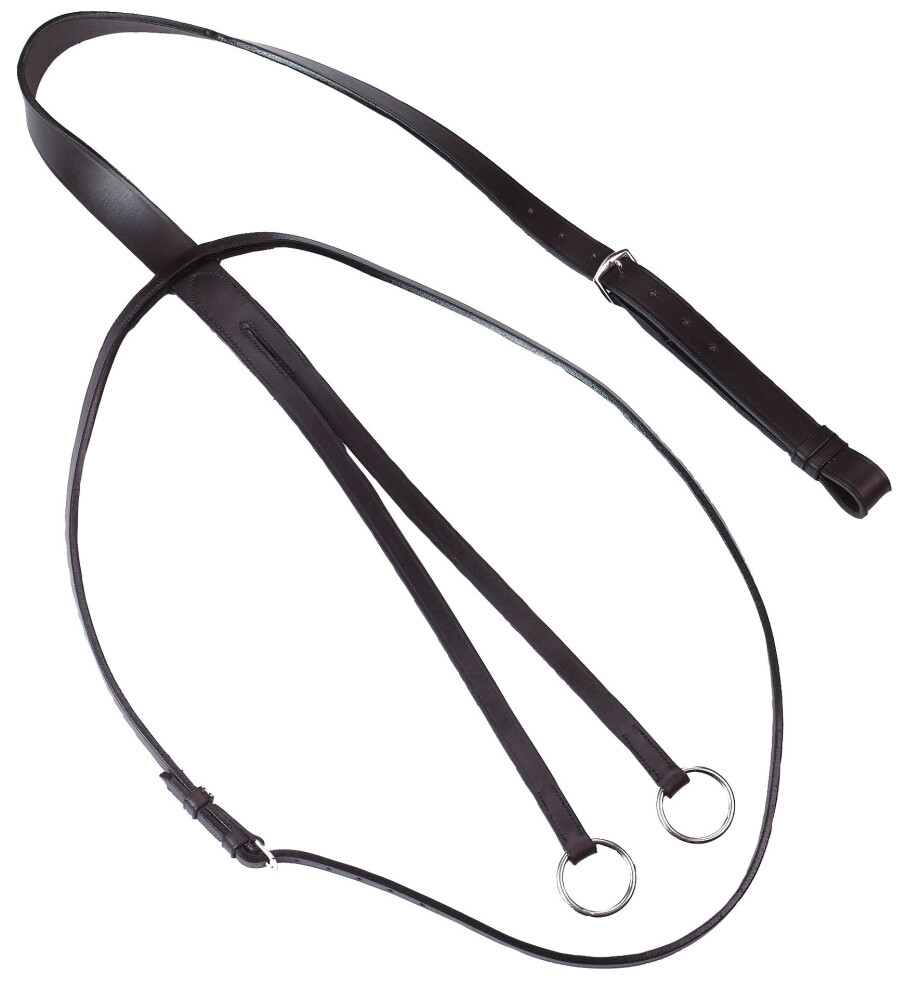 Martingaal leer + stopper, zwart - 4018653013663|_|321754