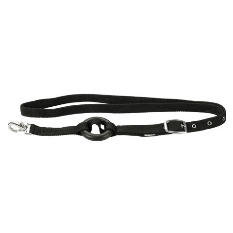 Bijzetteugel nylon zwart met gummiring - 4018653326602|_|32660