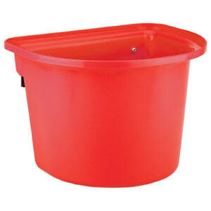 Voerbak met ophanghaken, halfrond, rood 12L - 4018653700044|_|VV32851|_|32851|_|EQ-NUT-07012