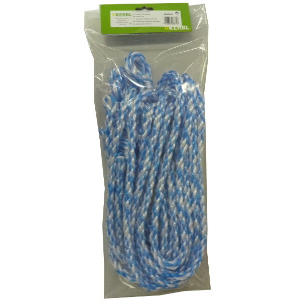 Koetouwen nylon blauw/wit 200cm - 12mm  (5 stuks) | 4018653068748 | 29550-5