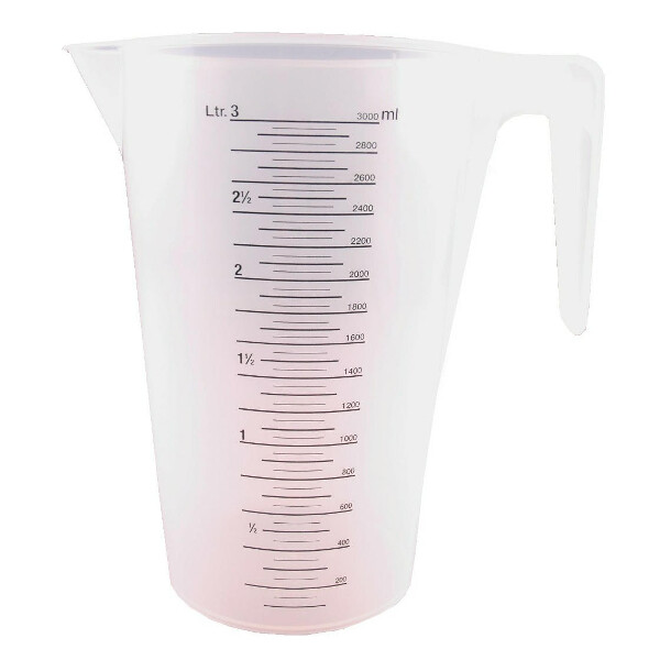 Maatbeker kunststof, 3-liter - 4018653904961|_|881704|_|8717233014088|_|3013